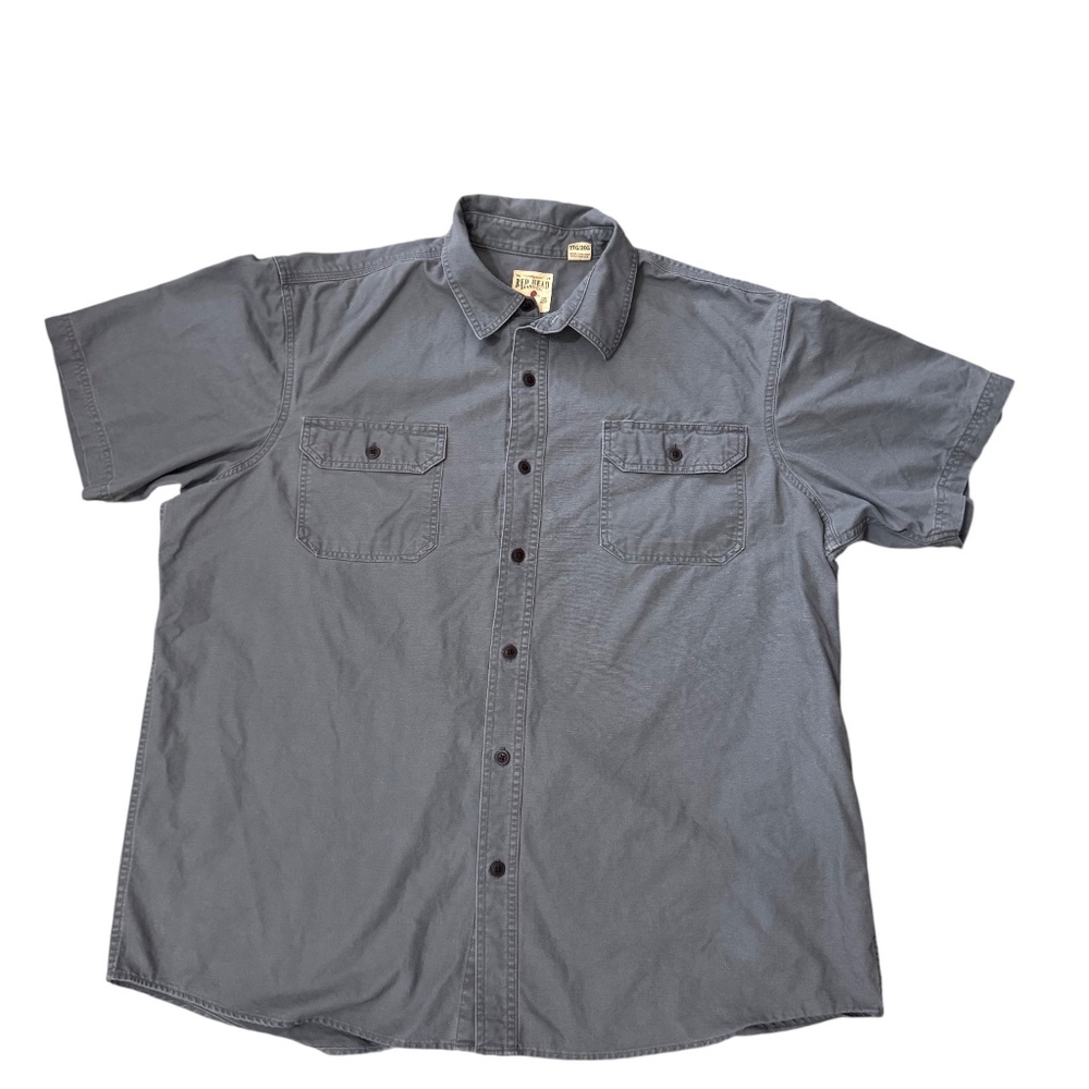 Red Head‎ Button Down Gray Mens Shirt 2XLT